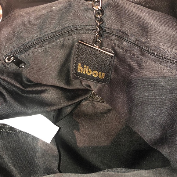 Black Faux Leather Chic Backpack - Picture 3 of 5